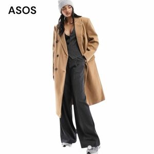 NWT ASOS DESIGN Double Breasted Dad Coat New with Tags